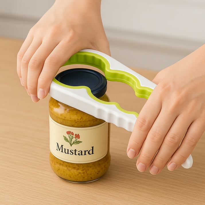 Can Opener Multi Functional Four In One Beverage Bottle Opener Cap Twister Four Position Can Opener Anti Slip Cap Twister