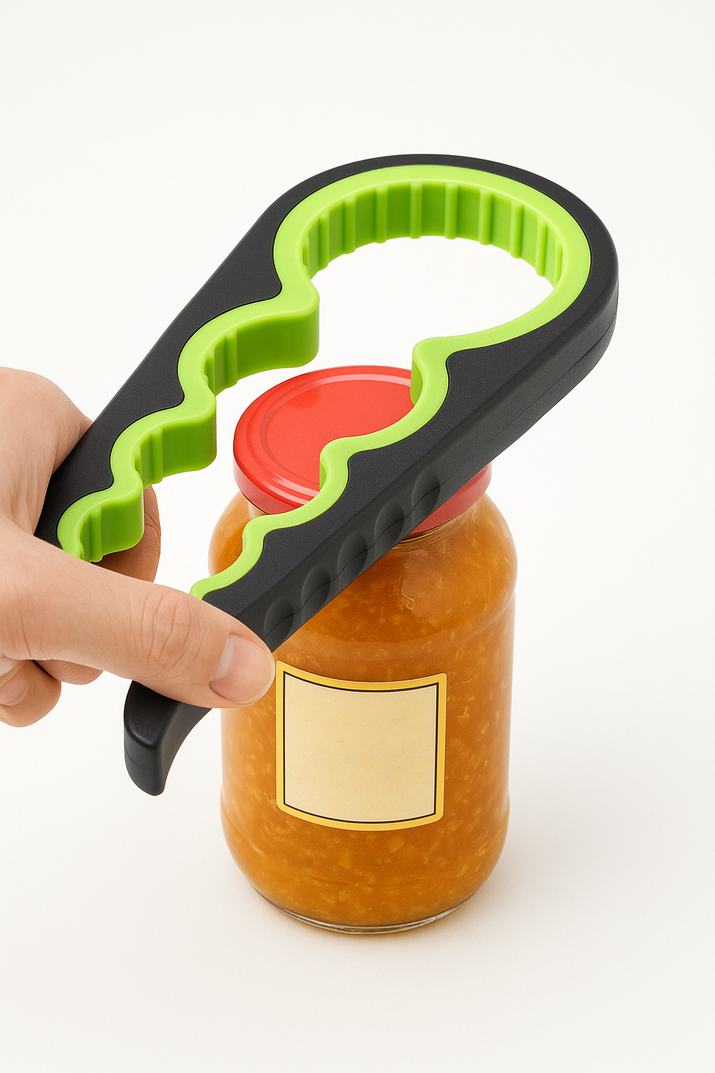 Can Opener Multi Functional Four In One Beverage Bottle Opener Cap Twister Four Position Can Opener Anti Slip Cap Twister