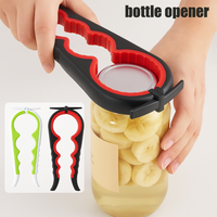 Can Opener Multi Functional Four In One Beverage Bottle Opener Cap Twister Four Position Can Opener Anti Slip Cap Twister