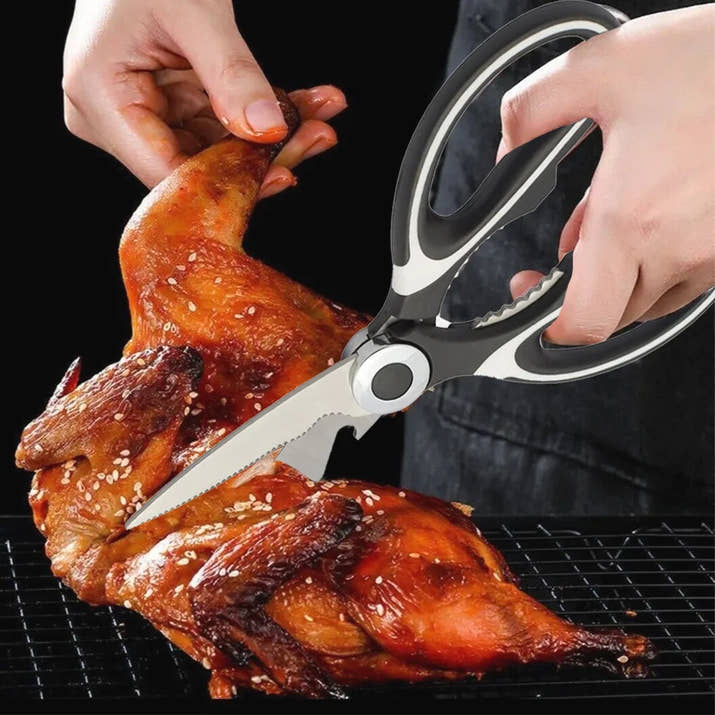 Multifunctional Scissors Kitchen Stainless Steel Scissors Chicken Bone Meat Fish Killing Dedicated Household Gadgets Scissors
