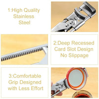 Adjustable Multi-Function Bottle Opener Stainless Steel Lids Off Jar Opener Labor-Saving Screw Can Opener For Kitchen Tools